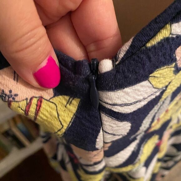 NWT SZ XXL Maison Jules Plus Curve Textured Stretch Floral Dress - Picture 7 of 8